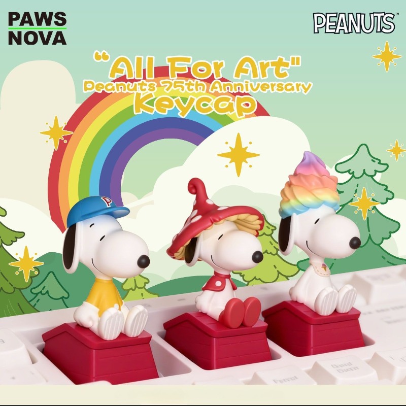 Anime Merchandise Box Set - Caja Sorpresa de Teclas Snoopy, Figura