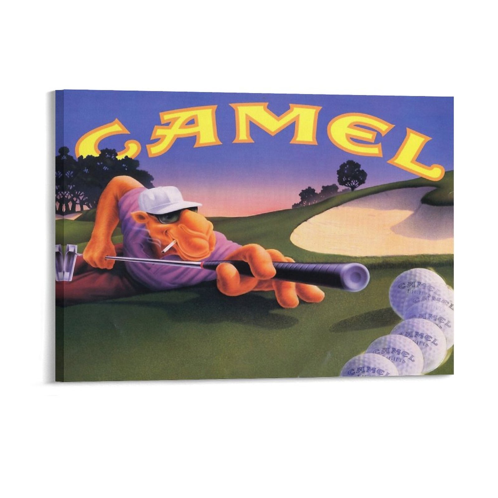 Art Print Framed - Vintage Joe Camel ruleta anuncio lienzo