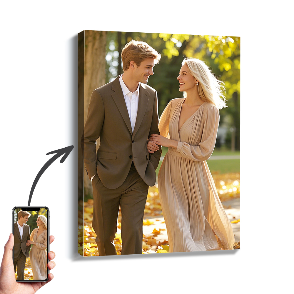 Art Print Framed - 1 unidad de fotos personalizadas con