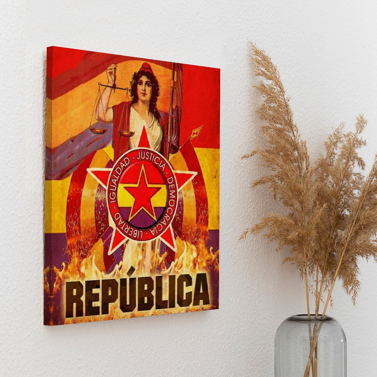 No Pasaran, revolución español - Art Print Framed reseña y precio
