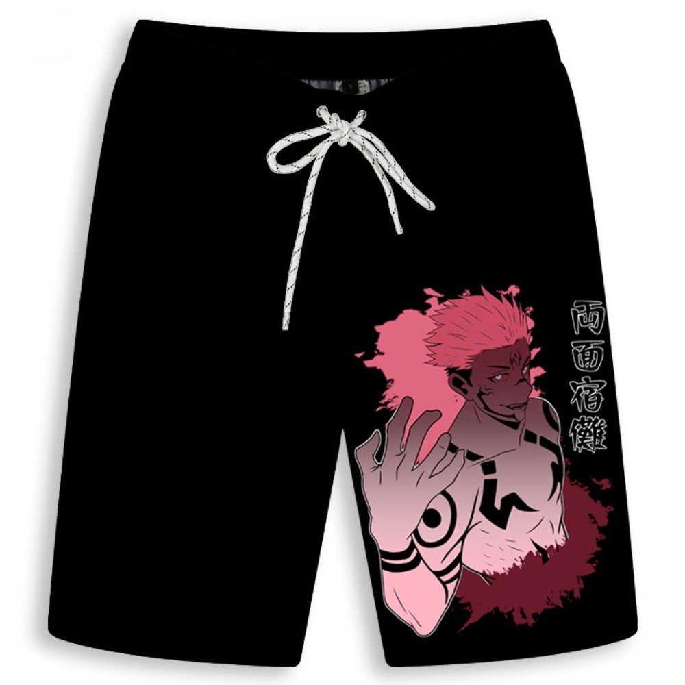 Pantalones cortos con estampad - Anime Merchandise Shop reseña y precio