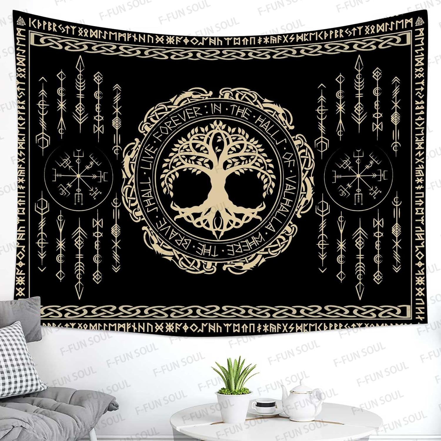 Tapiz de Mitología Nórdica, Es - Wall Scroll Tapestry reseña y precio