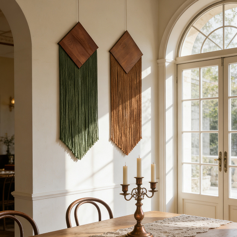 Tapiz Bohemio de Cuerda de Alg - Wall Scroll Tapestry reseña y precio