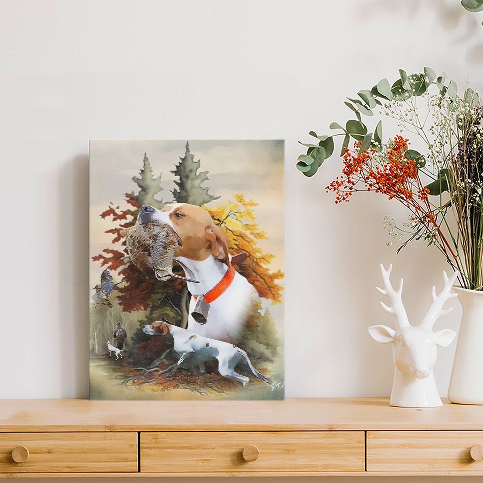 Puntero en inglés, cuadro sobr - Art Print Framed reseña y precio